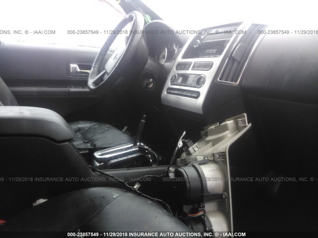 2FMDK4JC5ABA37858 - 2010 FORD EDGE SEL BLACK photo 5