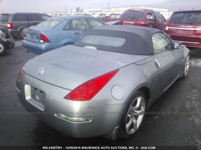 JN1AZ36A76M456738 - 2006 NISSAN 350Z ROADSTER SILVER photo 4