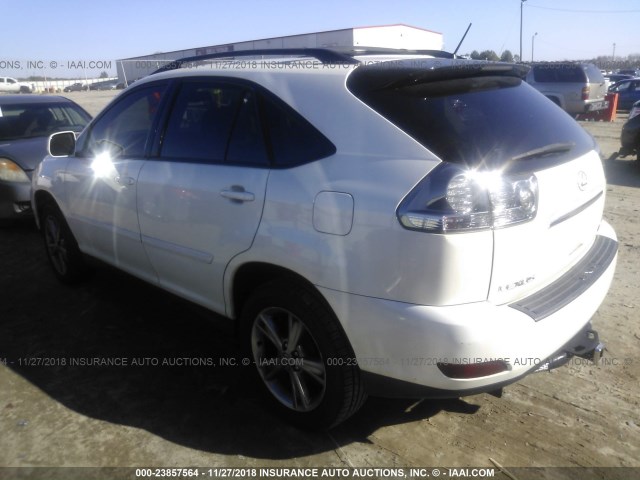 JTJHW31U160009848 - 2006 LEXUS RX 400 WHITE photo 3