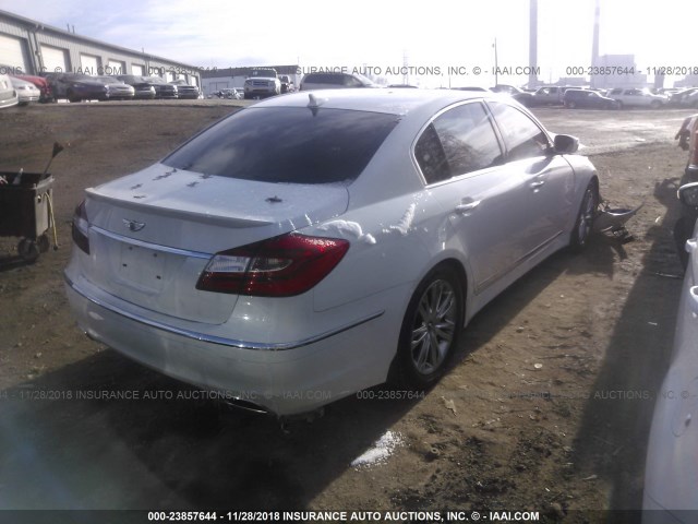 KMHGC4DD1DU217187 - 2013 HYUNDAI GENESIS 3.8L WHITE photo 4