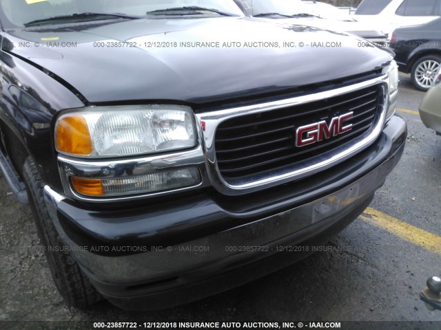 1GKEC13V75R260185 - 2005 GMC YUKON BLACK photo 6