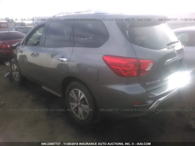 5N1DR2MN0HC636903 - 2017 NISSAN PATHFINDER S/SV/SL/PLATINUM GRAY photo 3