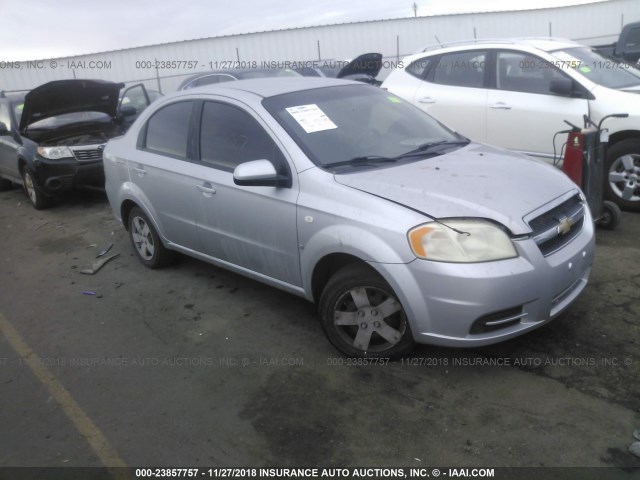 KL1TD56657B128248 - 2007 CHEVROLET AVEO LS SILVER photo 1