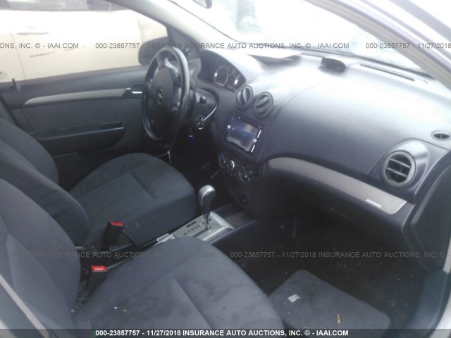 KL1TD56657B128248 - 2007 CHEVROLET AVEO LS SILVER photo 5