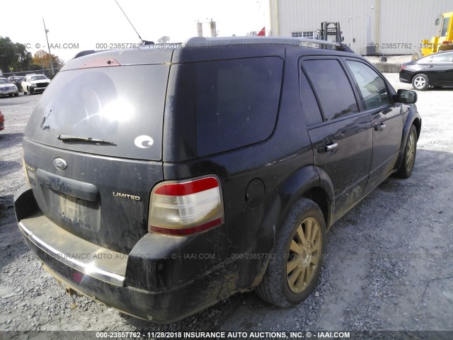 1FMDK03W88GA24556 - 2008 FORD TAURUS X LIMITED BLACK photo 4