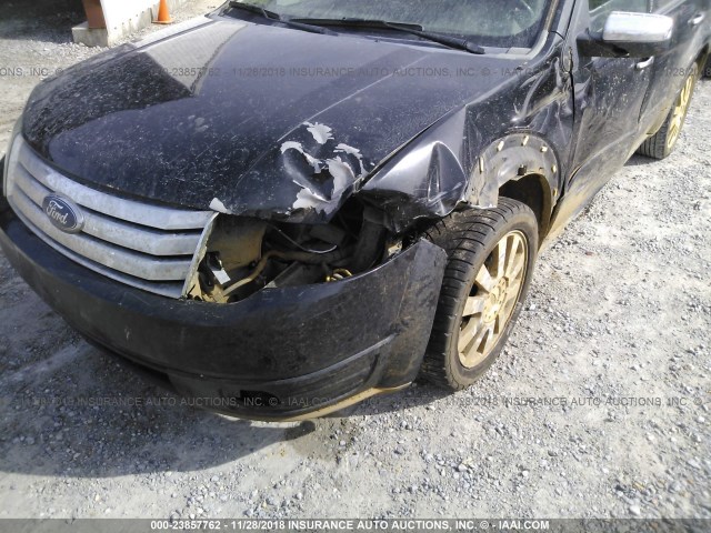 1FMDK03W88GA24556 - 2008 FORD TAURUS X LIMITED BLACK photo 6