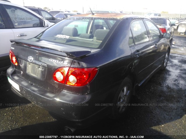 1NXBR32E16Z569672 - 2006 TOYOTA COROLLA CE/LE/S BLACK photo 4