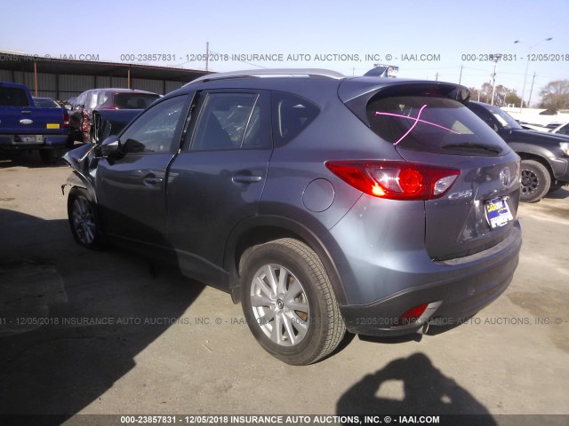 JM3KE2BE0F0541208 - 2015 MAZDA CX-5 SPORT BLUE photo 3