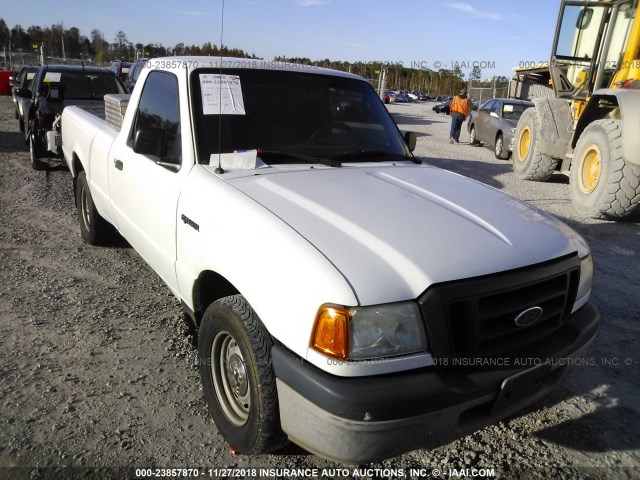 1FTYR10U85PB03148 - 2005 FORD RANGER WHITE photo 1