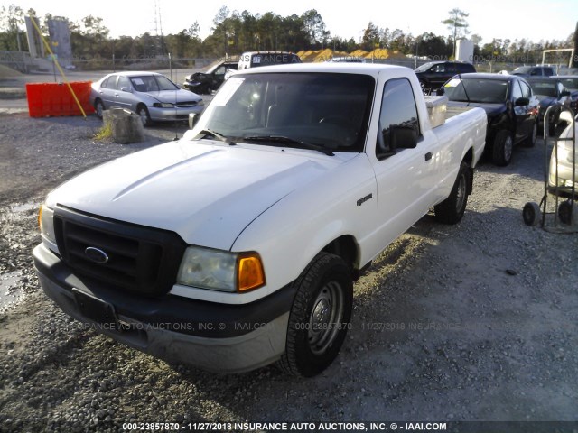 1FTYR10U85PB03148 - 2005 FORD RANGER WHITE photo 2