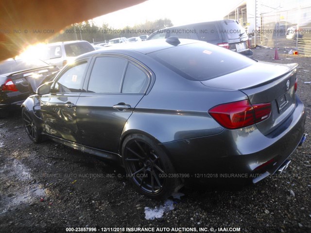 WBS3C9C53FP804012 - 2015 BMW M3 GRAY photo 3