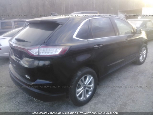 2FMPK3J95GBC04286 - 2016 FORD EDGE SEL BLACK photo 4