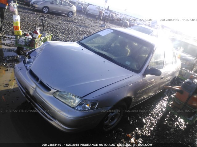 1NXBR12E1XZ180018 - 1999 TOYOTA COROLLA VE/CE/LE SILVER photo 2