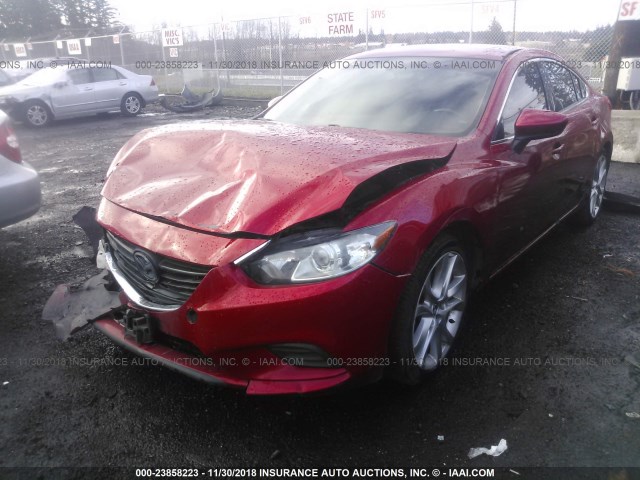 JM1GJ1V51F1194580 - 2015 MAZDA 6 TOURING RED photo 2