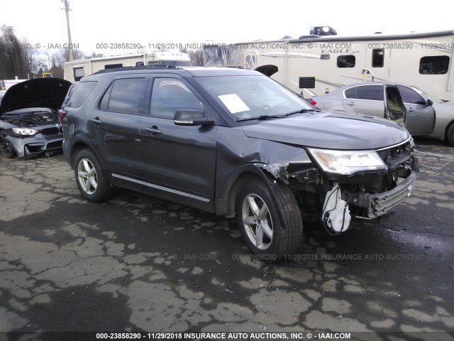 1FM5K8D81GGC00557 - 2016 FORD EXPLORER XLT GRAY photo 1