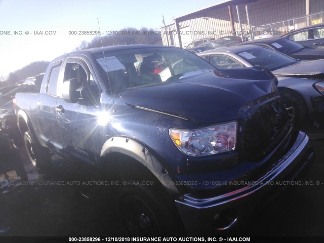 5TFUY5F1XDX306773 - 2013 TOYOTA TUNDRA DOUBLE CAB SR5 BLUE photo 1