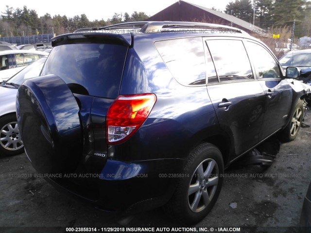 JTMBK31V565004622 - 2006 TOYOTA RAV4 LIMITED BLUE photo 4