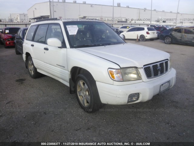 JF1SF65662H707573 - 2002 SUBARU FORESTER S WHITE photo 1
