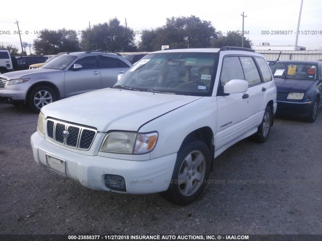 JF1SF65662H707573 - 2002 SUBARU FORESTER S WHITE photo 2