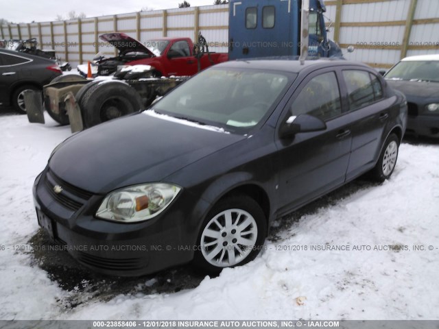 1G1AT58H497201089 - 2009 CHEVROLET COBALT LT PURPLE photo 2