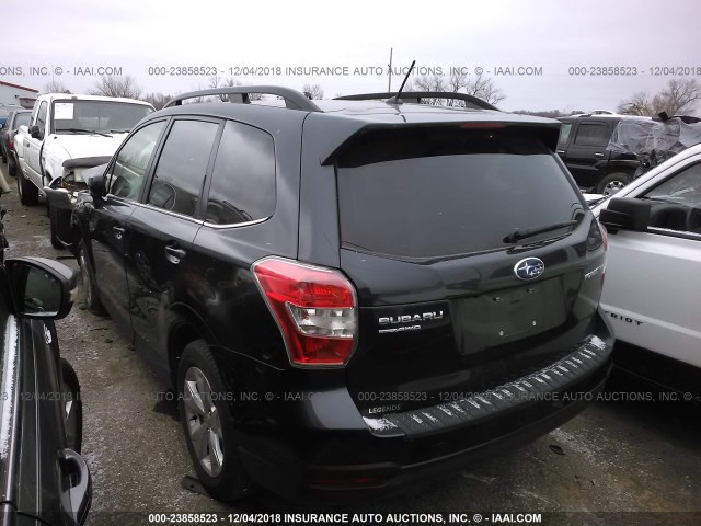 JF2SJAHC6FH807757 - 2015 SUBARU FORESTER 2.5I LIMITED GRAY photo 3