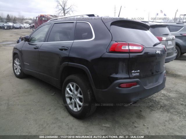 1C4PJMCS0HW639827 - 2017 JEEP CHEROKEE LATITUDE Black photo 3