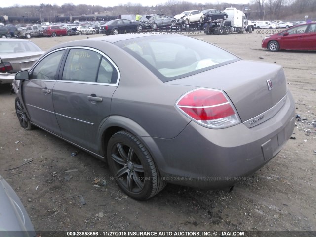 1G8ZS57NX8F162995 - 2008 SATURN AURA XE TAN photo 3