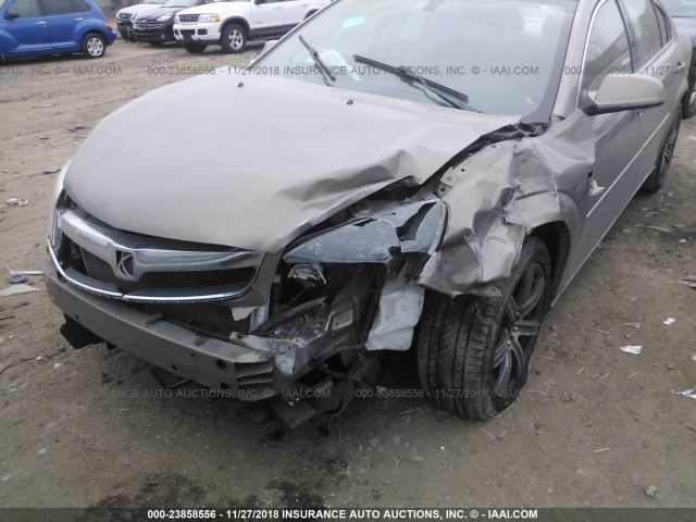 1G8ZS57NX8F162995 - 2008 SATURN AURA XE TAN photo 6