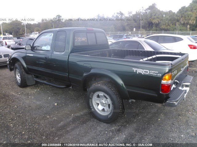 5TESM92N81Z725647 - 2001 TOYOTA TACOMA XTRACAB PRERUNNER GREEN photo 3