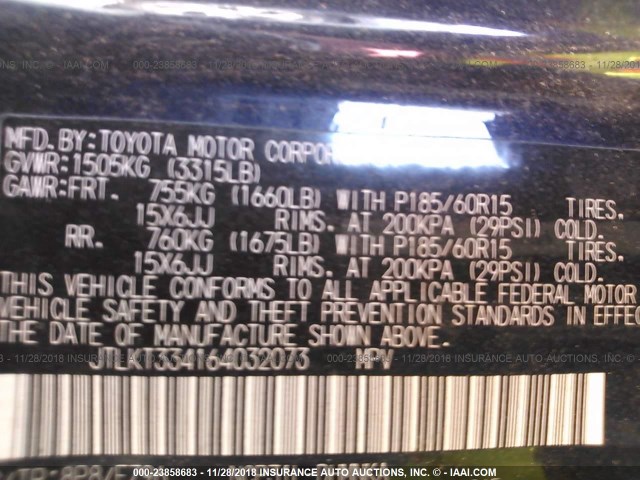 JTLKT334164032073 - 2006 TOYOTA SCION XB Qara foto 9