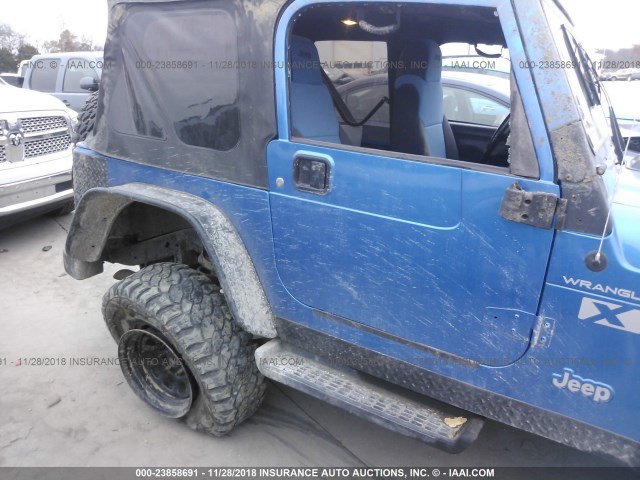 1J4FA49S53P313490 - 2003 JEEP WRANGLER / TJ SPORT BLUE photo 6