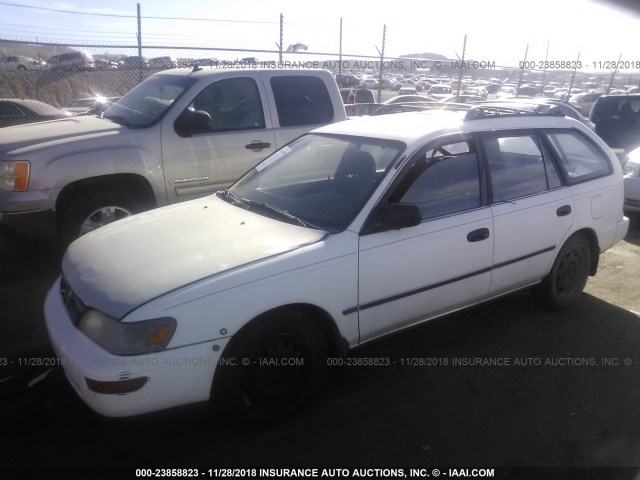 JT2AE09W0P0041809 - 1993 TOYOTA COROLLA DX WHITE photo 2