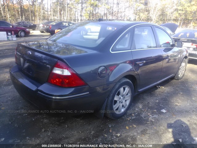 1FAHP24137G157655 - 2007 FORD FIVE HUNDRED SEL GRAY photo 4
