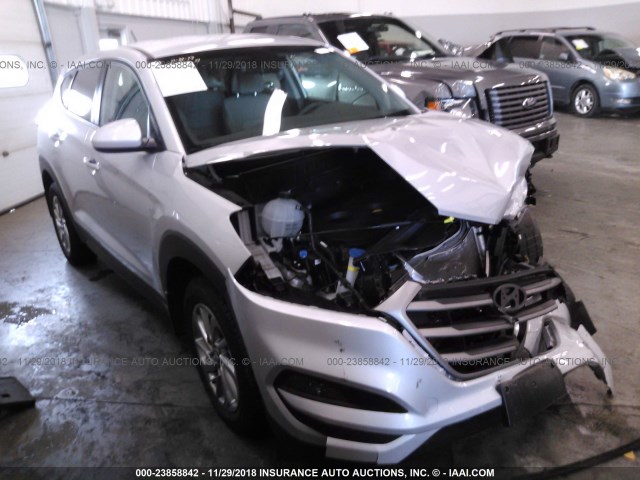 KM8J23A43GU114610 - 2016 HYUNDAI TUCSON SE SILVER photo 1