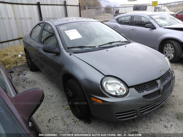 1B3ES26C35D152384 - 2005 DODGE NEON SE GRAY photo 1