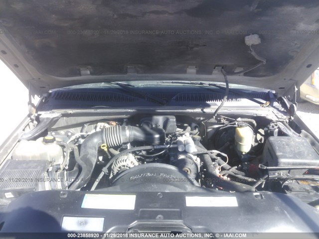 1GCEC19W9YZ347392 - 2000 CHEVROLET SILVERADO C1500 GRAY photo 10