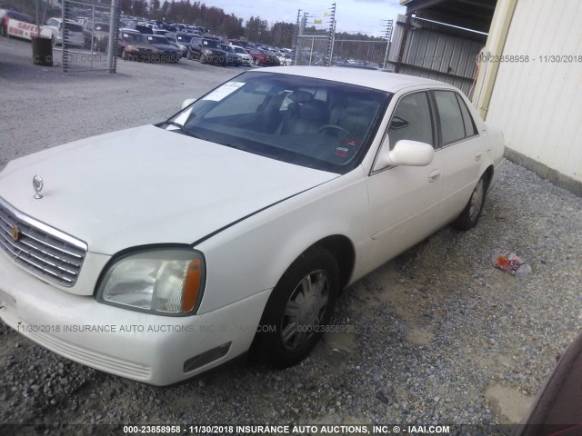 1G6KD54Y54U180510 - 2004 CADILLAC DEVILLE WHITE photo 2