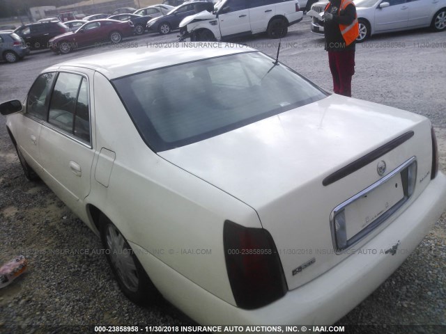 1G6KD54Y54U180510 - 2004 CADILLAC DEVILLE WHITE photo 3