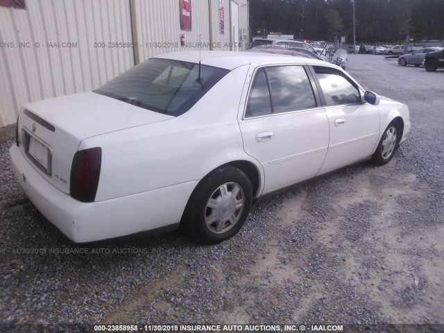 1G6KD54Y54U180510 - 2004 CADILLAC DEVILLE WHITE photo 4