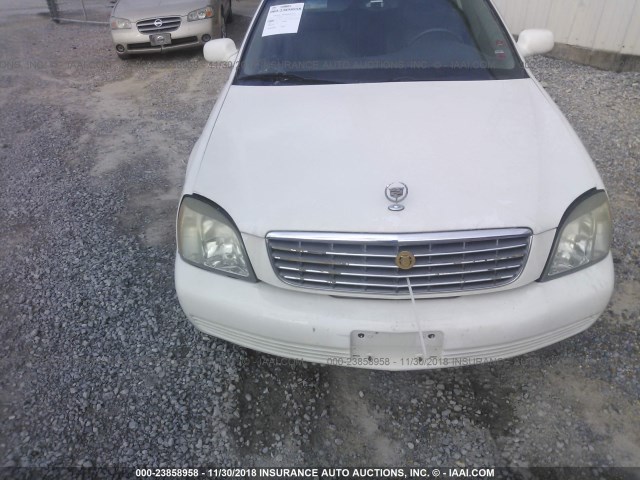 1G6KD54Y54U180510 - 2004 CADILLAC DEVILLE WHITE photo 6