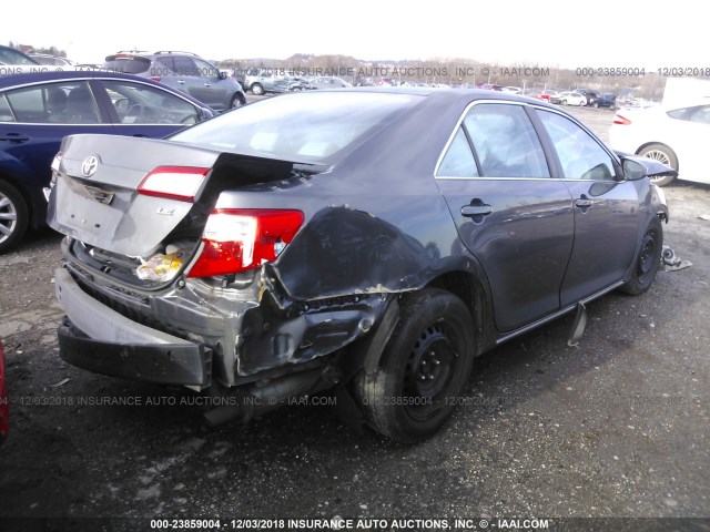 4T4BF1FK3CR201427 - 2012 TOYOTA CAMRY SE/LE/XLE ნაცრისფერი ფოტო 4