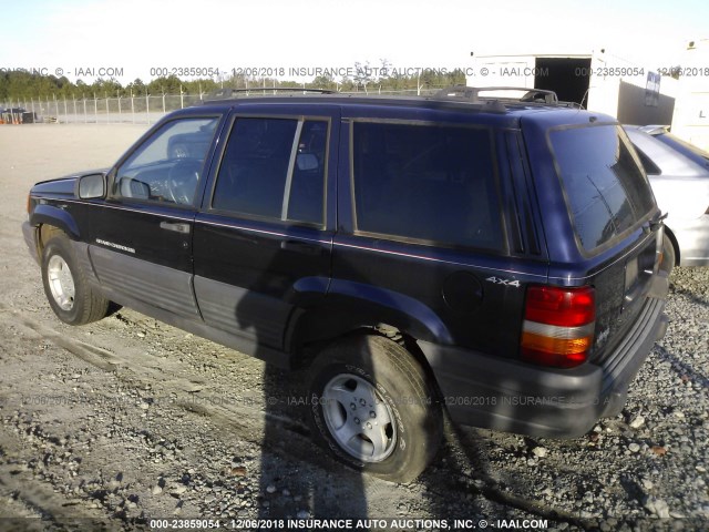 1J4GZ58S1VC762700 - 1997 JEEP GRAND CHEROKEE LAREDO/TSI BLUE photo 3