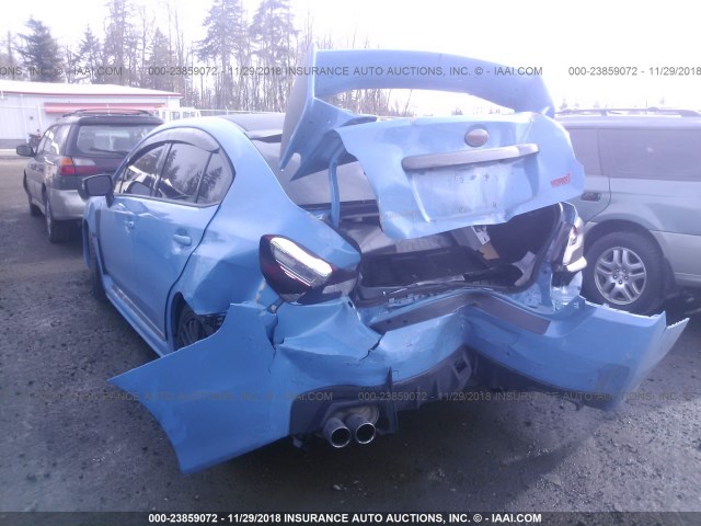 JF1VA2U67G9813635 - 2016 SUBARU WRX STI/LIMITED BLUE photo 3