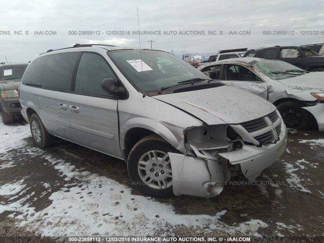 2D4GP44L15R174973 - 2005 DODGE GRAND CARAVAN SXT SILVER photo 1