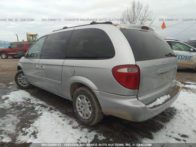 2D4GP44L15R174973 - 2005 DODGE GRAND CARAVAN SXT SILVER photo 3