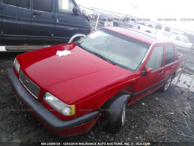 YV1LS5722T1325849 - 1996 VOLVO 850 RED photo 2