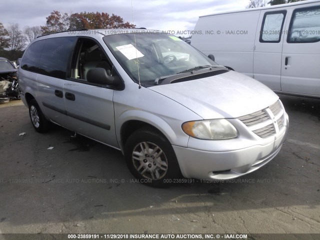 1D4GP24R05B299096 - 2005 DODGE GRAND CARAVAN SE SILVER photo 1