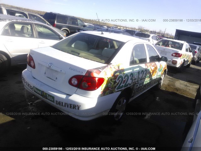 1NXBR32E96Z689865 - 2006 TOYOTA COROLLA CE/LE/S WHITE photo 4