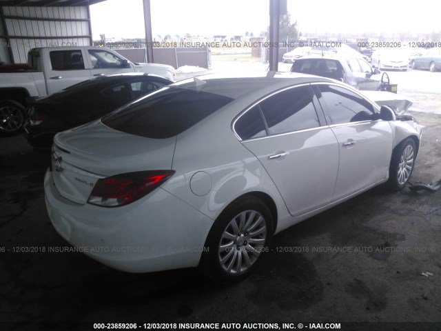 2G4GS5EV5D9248844 - 2013 BUICK REGAL PREMIUM WHITE photo 4