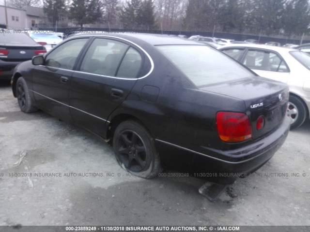 JT8BD69S020151331 - 2002 LEXUS GS 300 BLACK photo 3